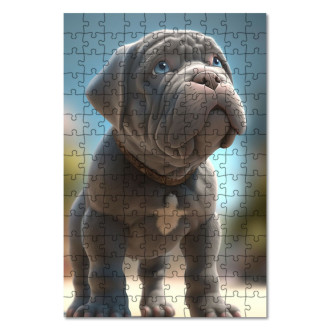 Drevené puzzle Neapolský mastif animovaný