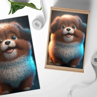 Drevené puzzle Pumik animovaný