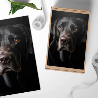 Drevené puzzle Labradorský retriever realistic