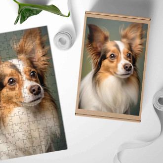 Drevené puzzle Papillon realistic