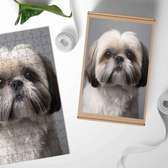 Drevené puzzle Shih Tzu realistic