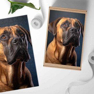 Drevené puzzle Boerboel realistic