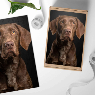 Drevené puzzle Vizsla realistic