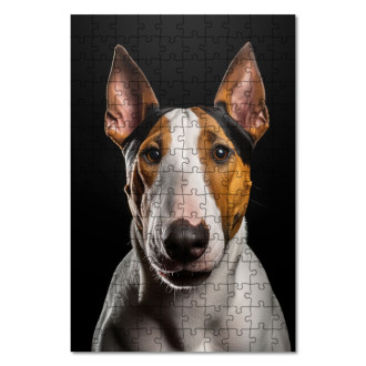 Drevené puzzle Bull Terrier realistic