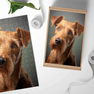 Drevené puzzle Írsky teriér realistic
