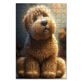 Drevené puzzle Soft Coated Wheaten Terrier animovaný