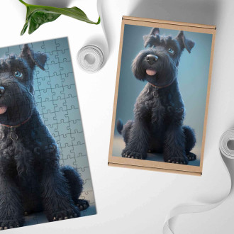 Drevené puzzle Veľký bradáč animovaný