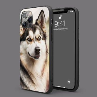 Sibírsky husky akvarel