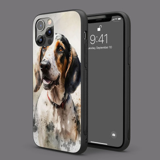 Americký anglický coonhound akvarel
