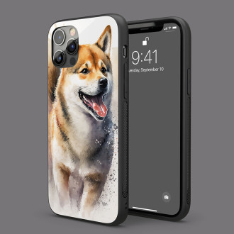 Shiba Inu akvarel