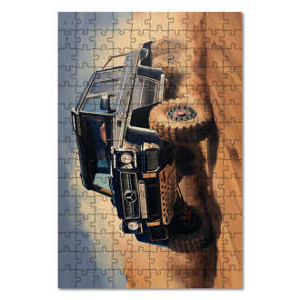 Drevené puzzle Mercedes G63 AMG 6x6