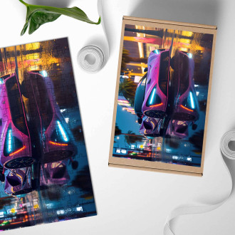 Drevené puzzle Rimac Nevera