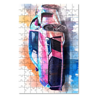Drevené puzzle Audi R8