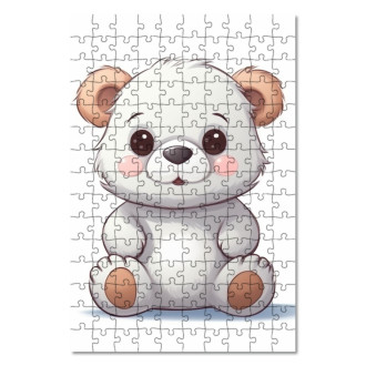 Drevené puzzle Kreslený Macko