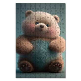 Drevené puzzle Roztomilý animovaný medvedík 1
