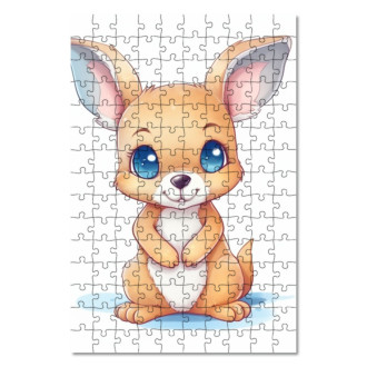 Drevené puzzle Kreslený Kengura