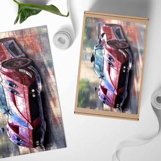 Drevené puzzle Pagani Zonda C12 2