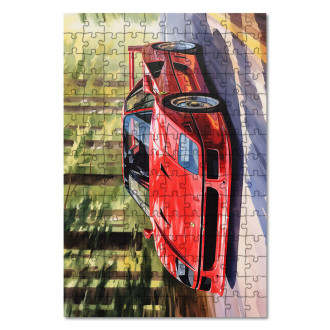Drevené puzzle Ferrari F8 Tributo