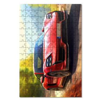 Drevené puzzle Porsche Taycan