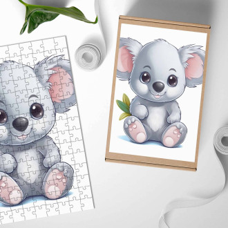 Drevené puzzle Kreslená Koala