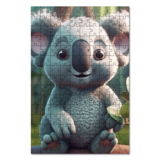 Drevené puzzle Roztomilá animovaná koala 1