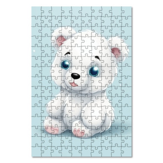 Drevené puzzle Kreslený Ľadový Medveď