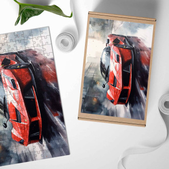 Drevené puzzle LaFerrari 1