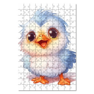 Drevené puzzle Kreslený vtáčik