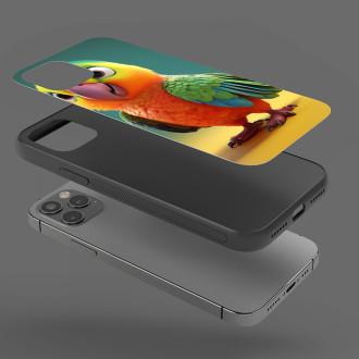 Kryt na mobil Roztomilý animovaný papagáj 1