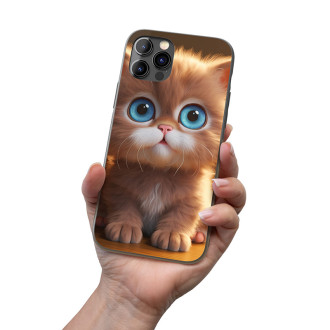 Kryt na mobil Roztomilá animovaná mačka 1