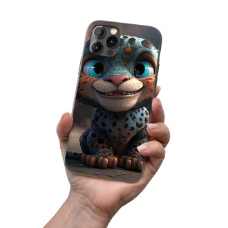 Kryt na mobil Roztomilý animovaný leopard 1