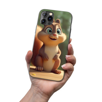 Kryt na mobil Roztomilá animovaná veverička 1