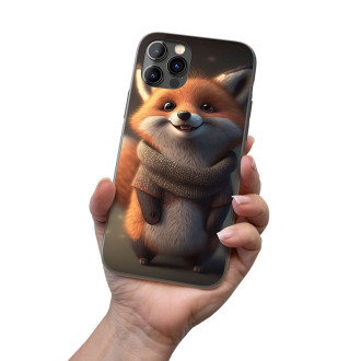 Kryt na mobil Roztomilá animovaná líška 1