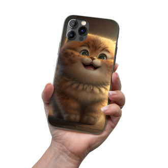 Kryt na mobil Roztomilá animovaná mačka 3