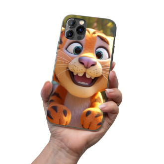 Kryt na mobil Roztomilý animovaný tiger 1