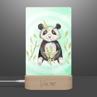 Detská lampička Watercolor panda