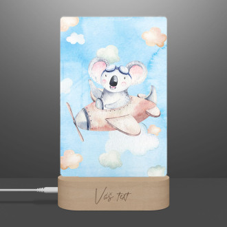 Detská lampička Koala a lietadielko