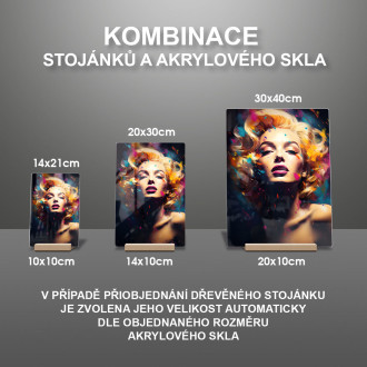 Akrylové sklo marylyn monroe