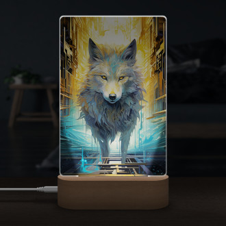Lampa vlk v meste budúcnosti