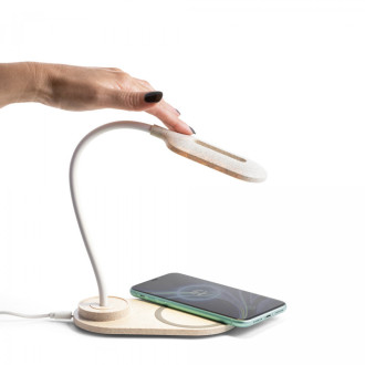 OZZEL. Stolní lampa s bezdrátovou nabíječkou (Rychlá, 10 W)