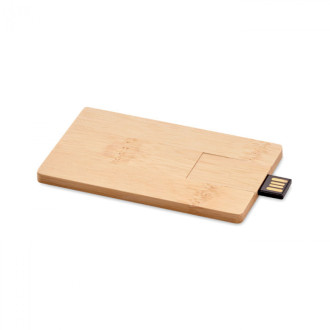 CREDITCARD PLUS, 16GB USB s krytem z bambusu