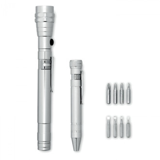 STRECH-TORCH SET, Set škrabky a svítilny