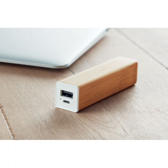POWERBAM, Powerbanka 2200 mAH - bambus