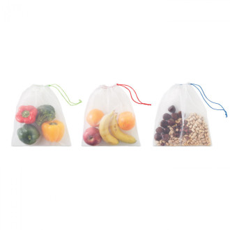 VEGGIE SET RPET, Set 3 sáčků z RPET