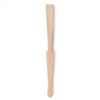 BOWFAN, Duhový dřevěný vějíř