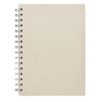 GRASS BOOK, Kroužkový A5 zápisník z trávy