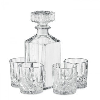 REISET, 4 sklenice a karafa na whisky