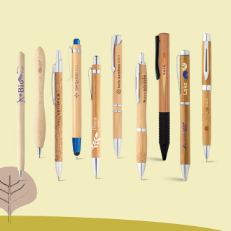ORGANIC WRITING SHOWCASE. Vzorník s 20 ekologickými kuličkovými pery