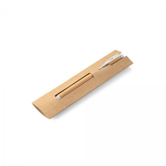 LAKE. Kuličkové pero Bamboo s otočným mechanismem a kovovým klipem