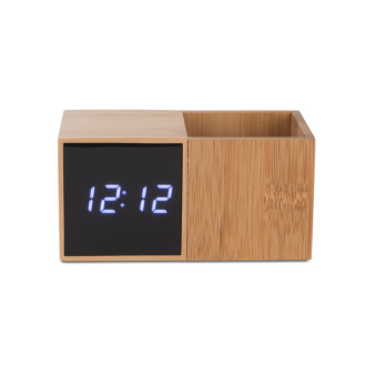 Hodinky se stolním organizérem BAMBOO